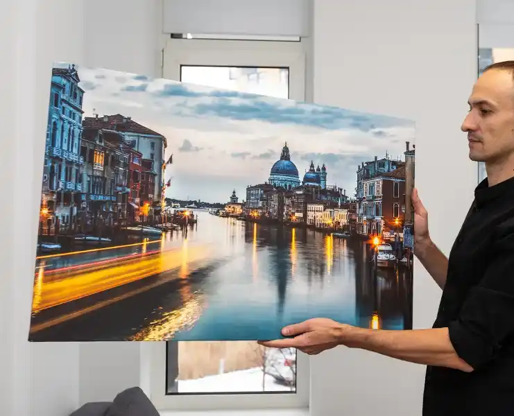 Acrylic glass print,