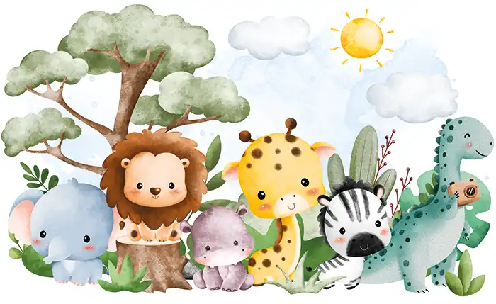 Kids Room, Children, Animals, Wildlife